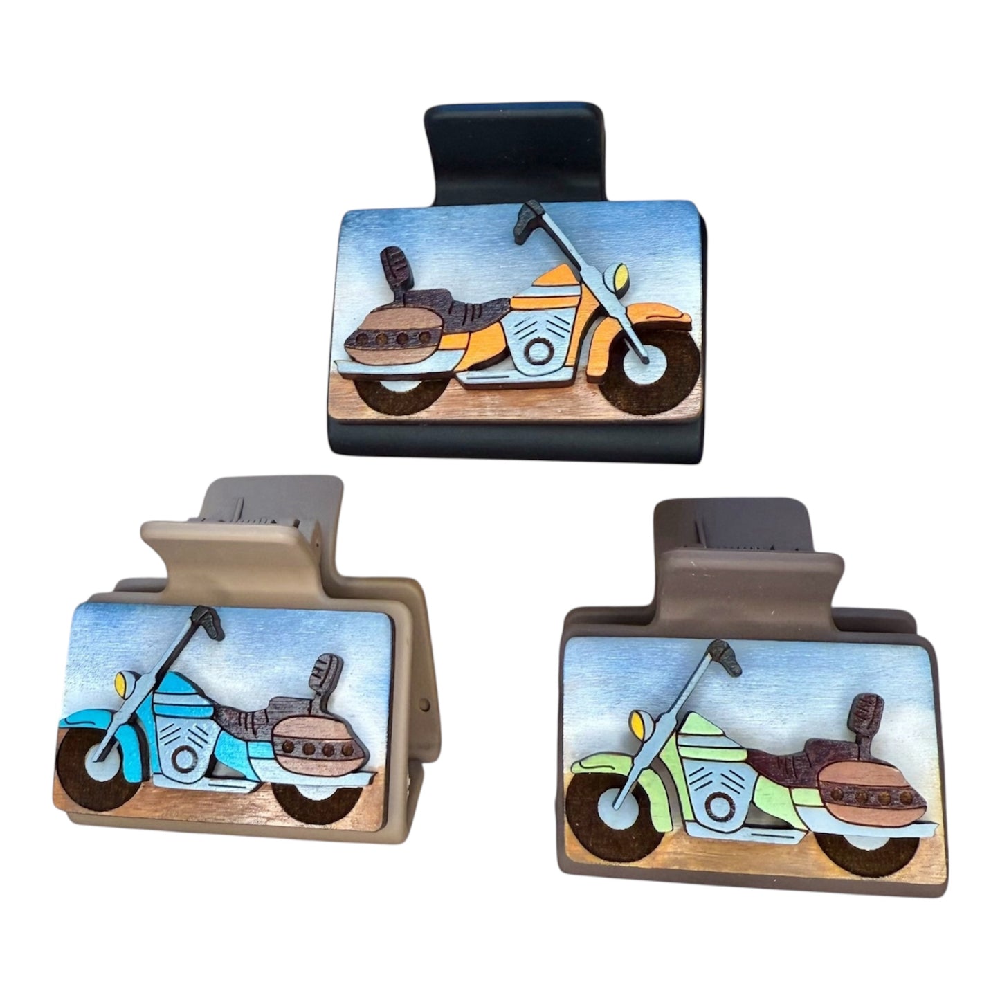 2" Motorcycle Hair Clip