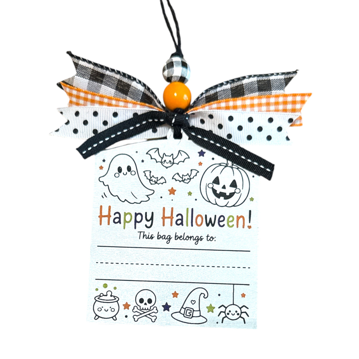 Halloween Trick-or-Treat Bag Tag