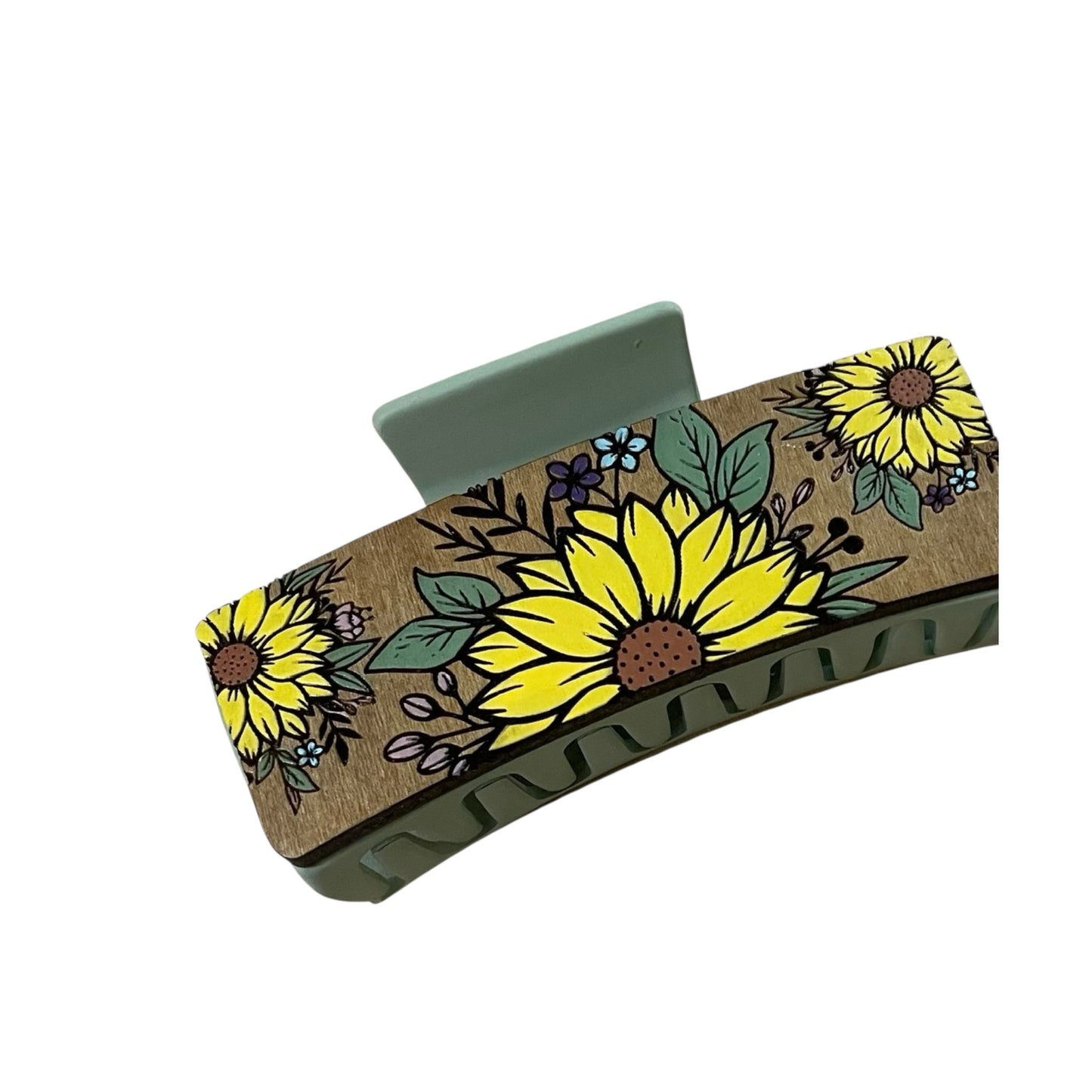 4” Sunflower Hair Clip