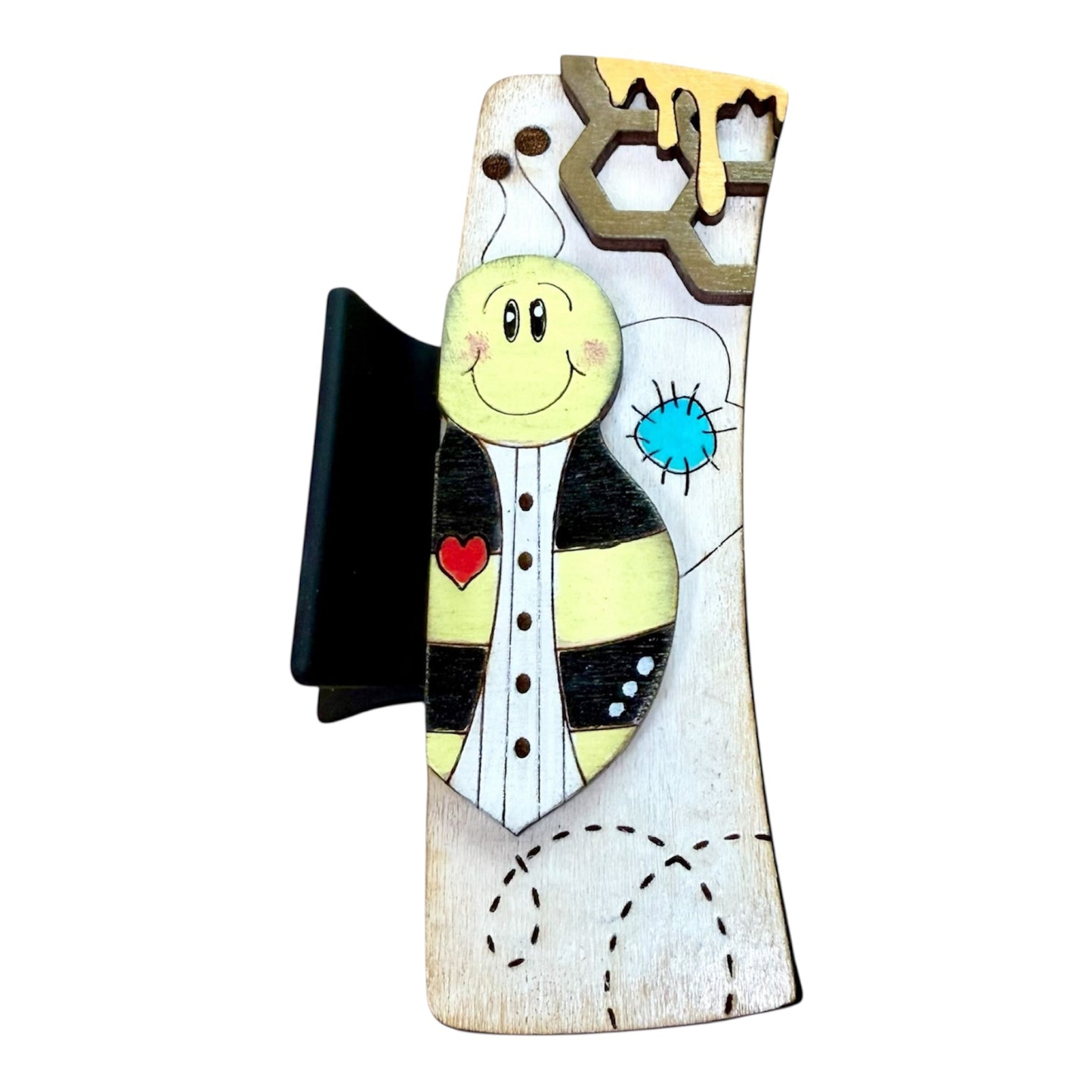 Bumble Bee 4” Hair Clip