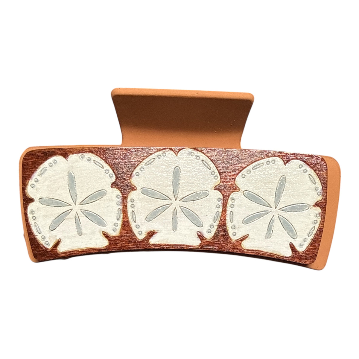 4” Sand Dollar Hair Clip