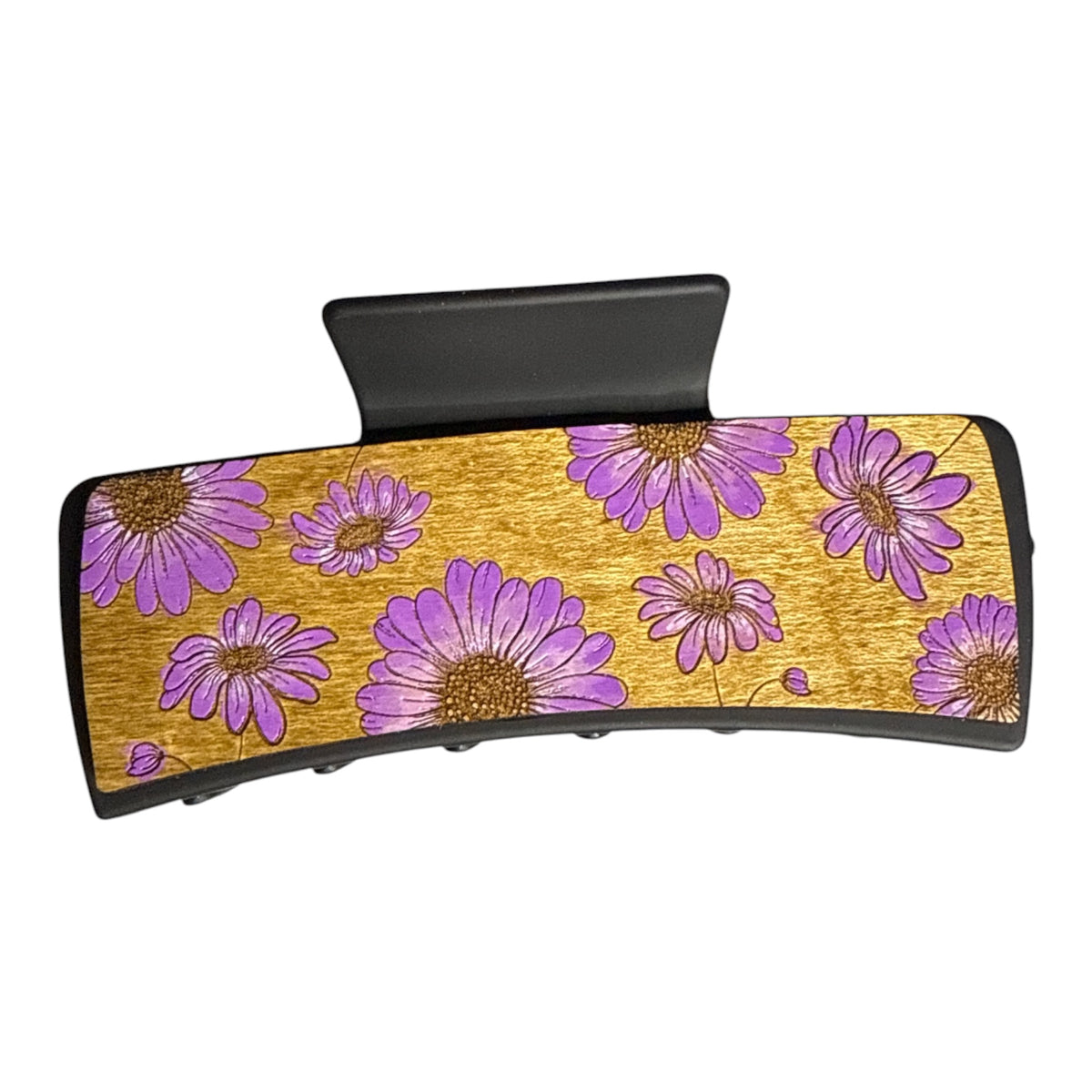 Purple Daisy Hair Clip