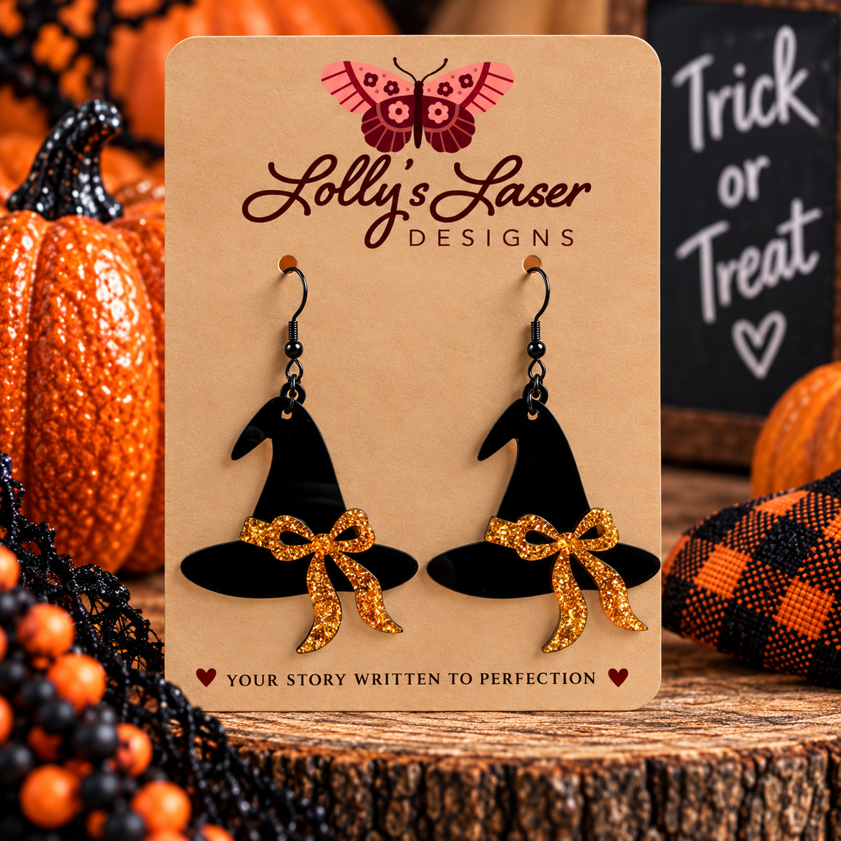 Witch Hat Earrings