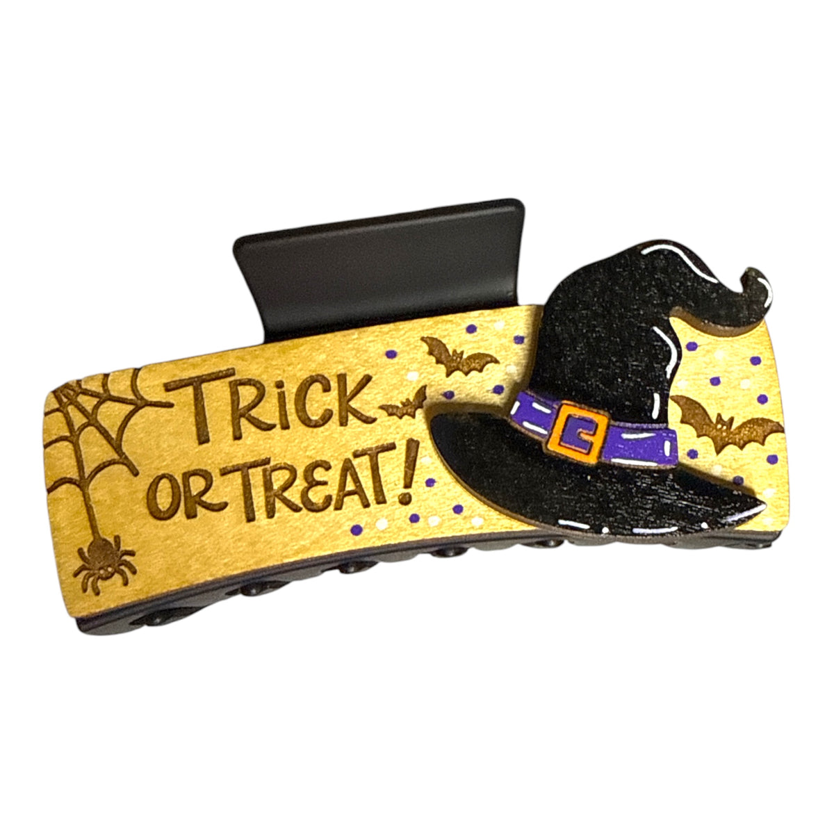 Witch Hat Trick or Treat Hair Clip