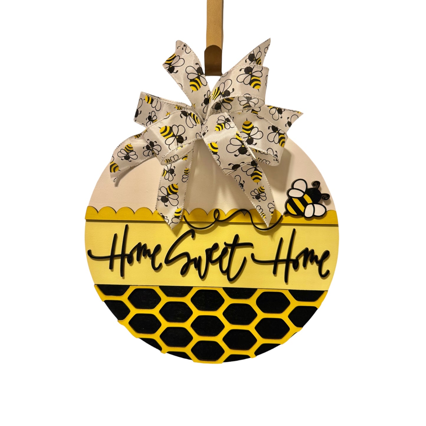 14” Honeycomb Home Sweet Home Door Hanger