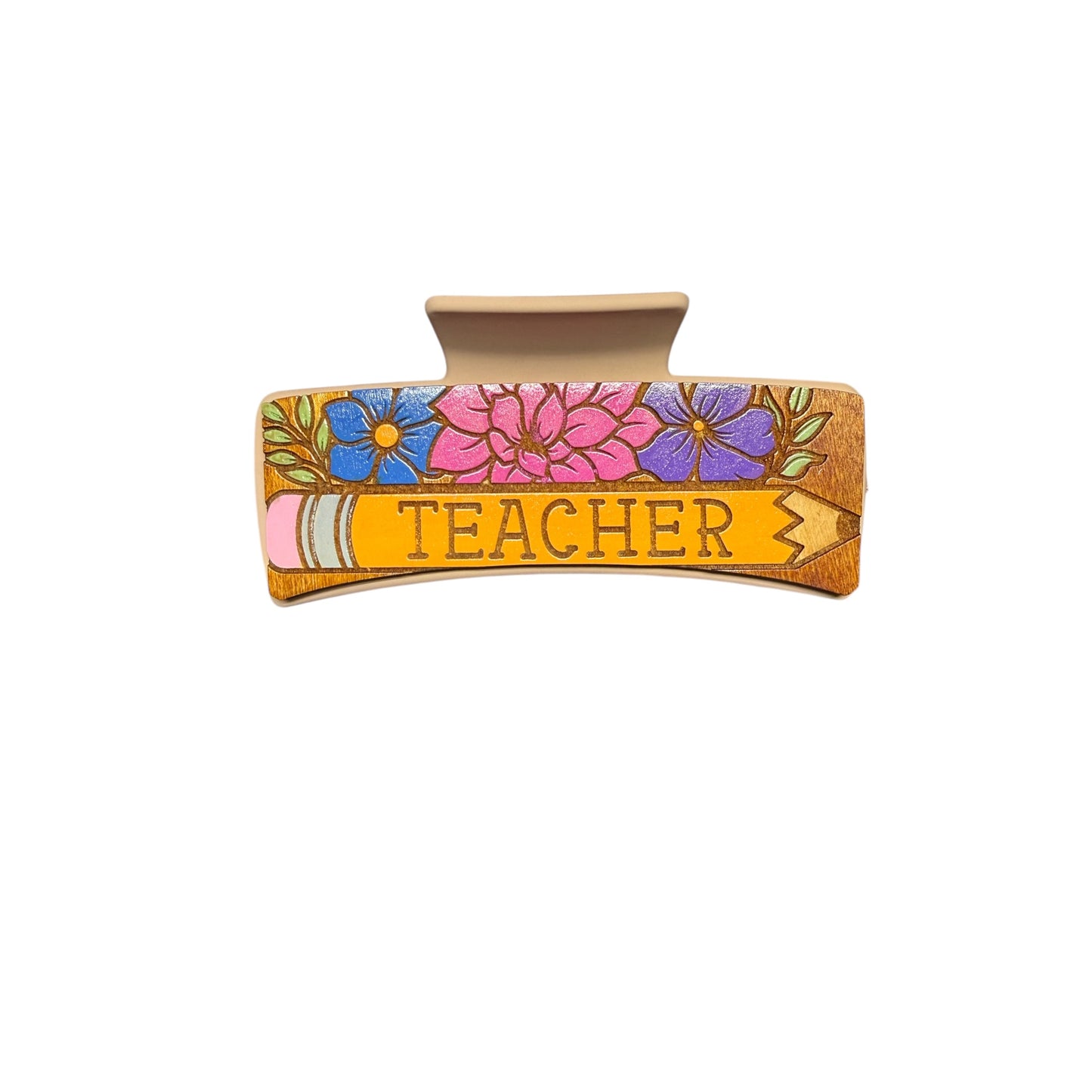 Teacher Pencil Hair Clip