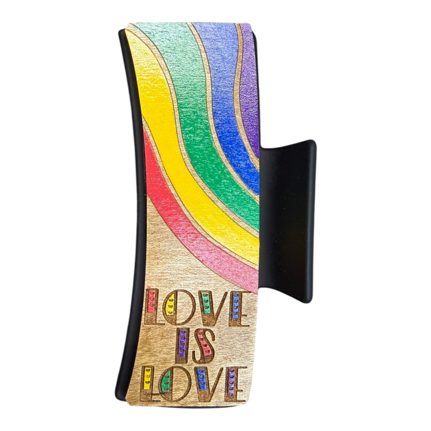 Love is Love Rainbow Hair Clip