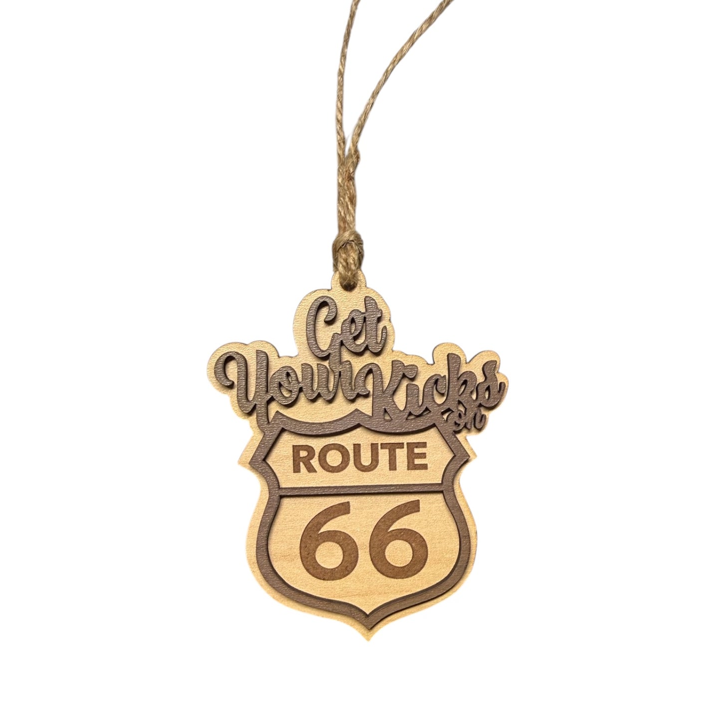Get Your Kicks on Route 66 Ornament