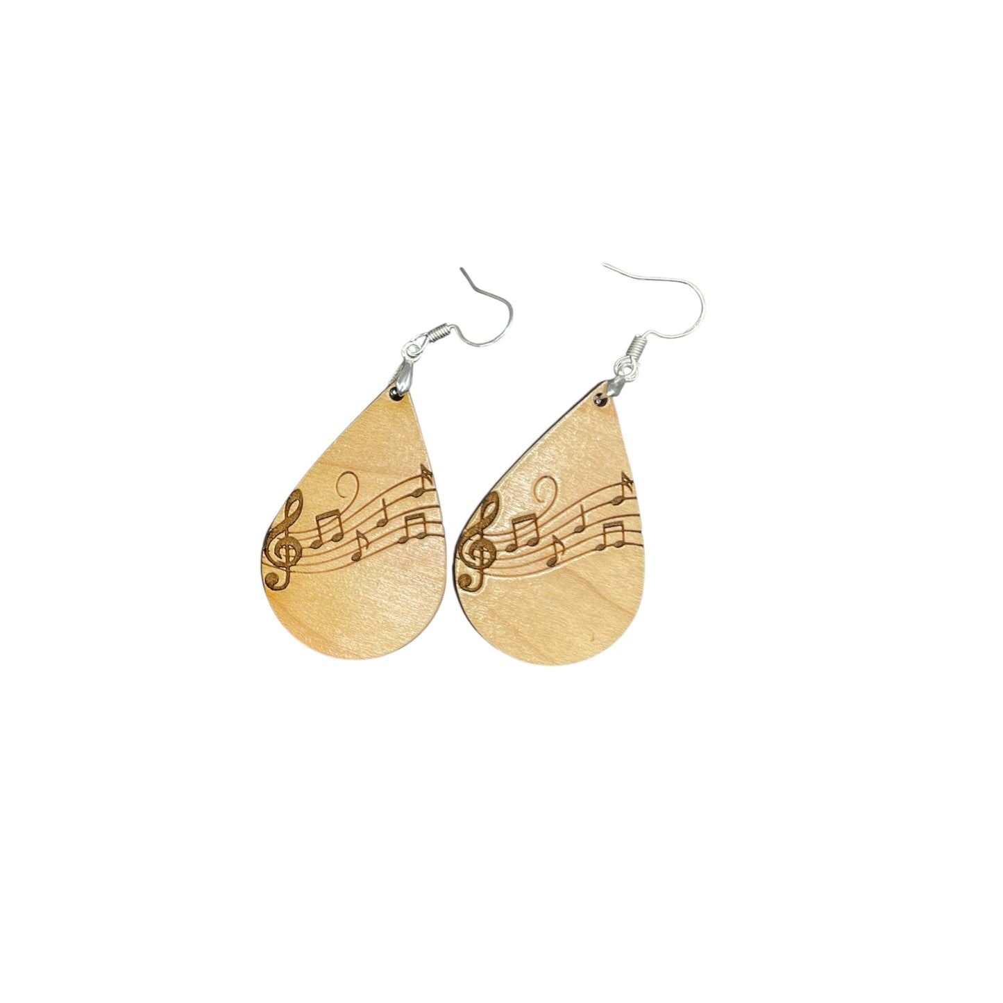 Music Note Dangle Earrings