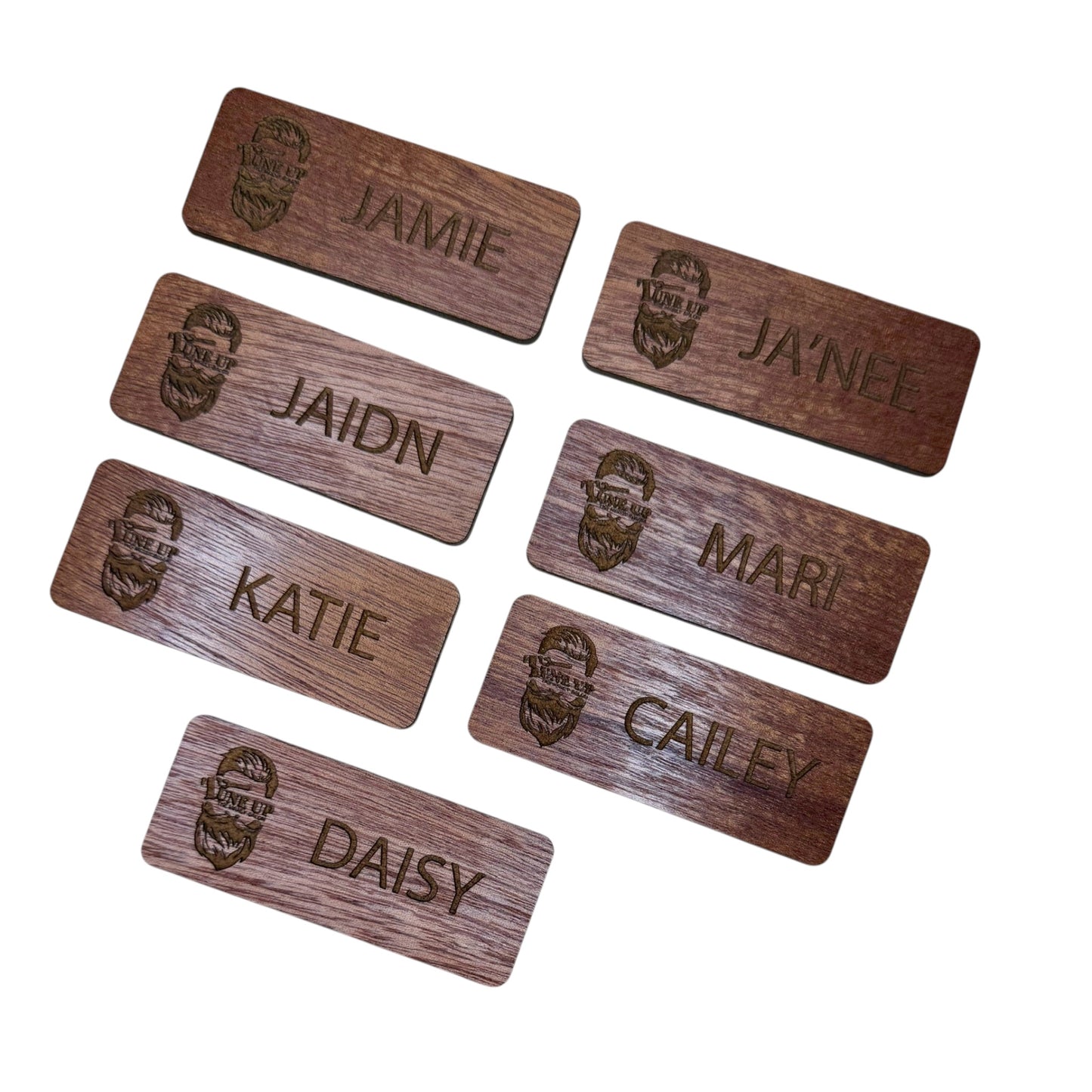 Wooden Engraved Name Tags