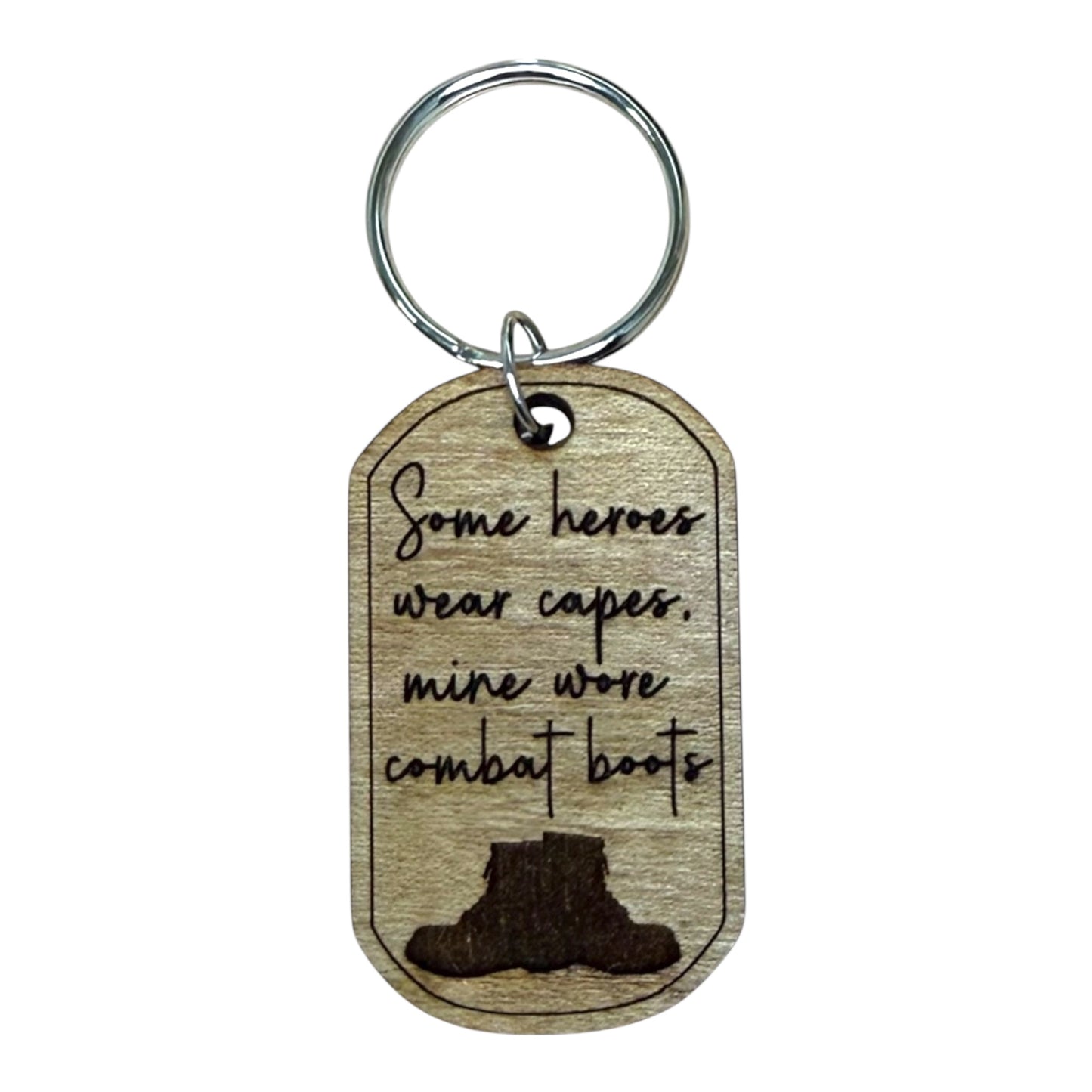 Heroes Wore Combat Boots Keychain