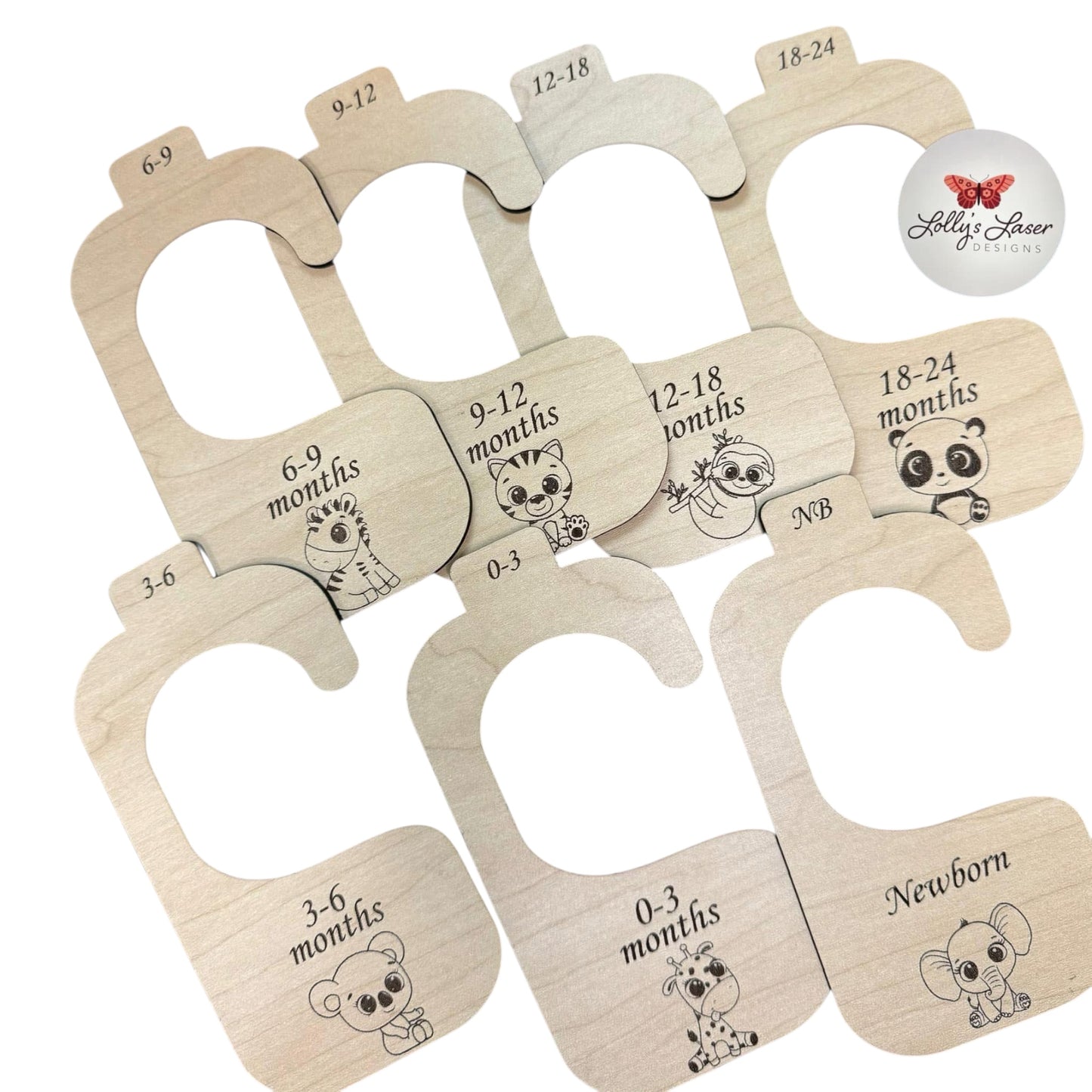 Tropical Animals Baby Closet Dividers