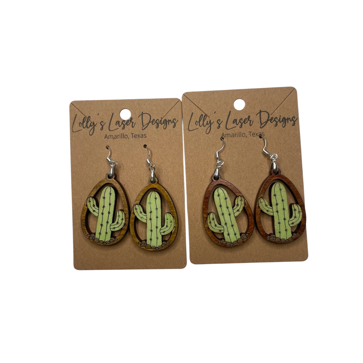 Saguaro Drop Cactus Earrings