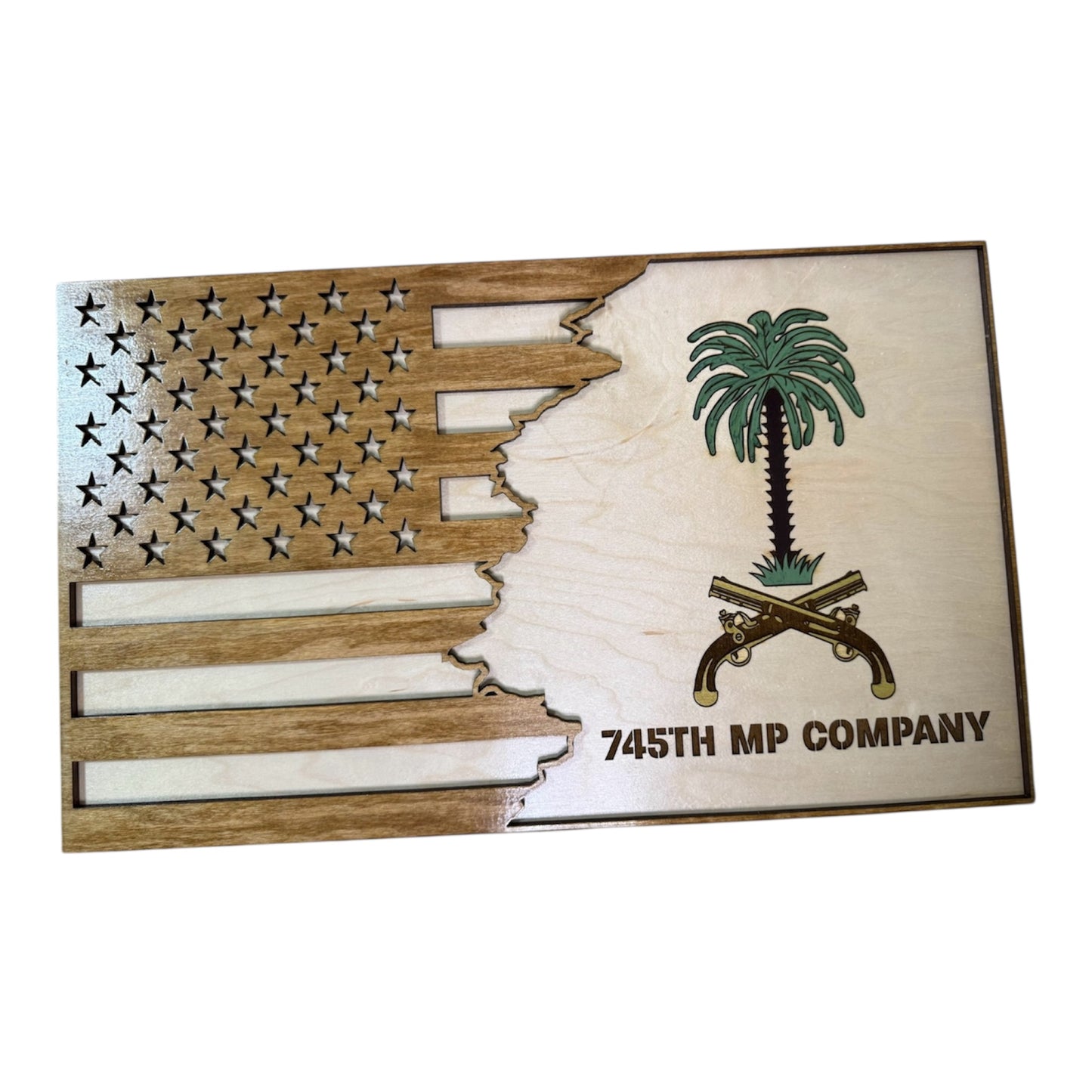 Saudi Palm & Cross Pistols Sign