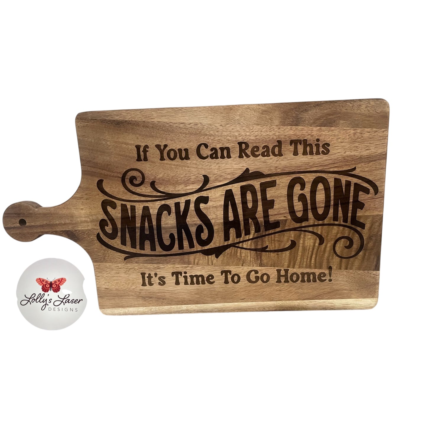 Snacks are Gone Cutting Board