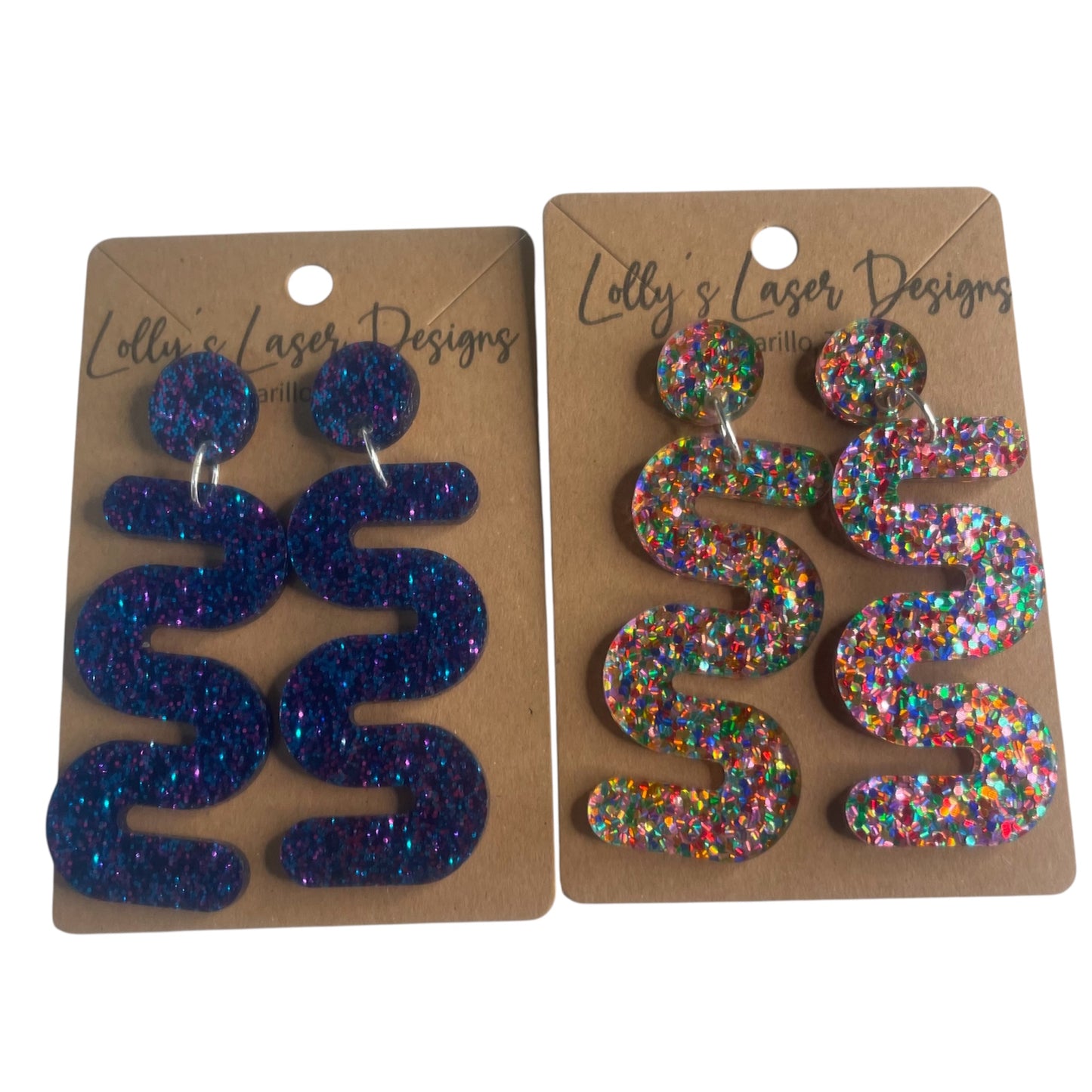 Squiggle Stud Earrings