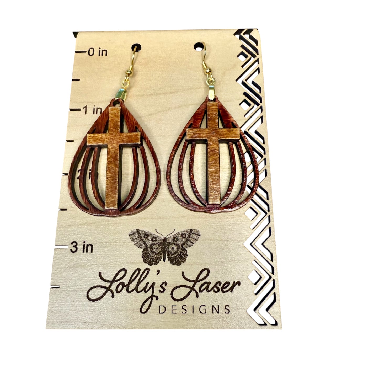 Layered Cross Earring Dangle