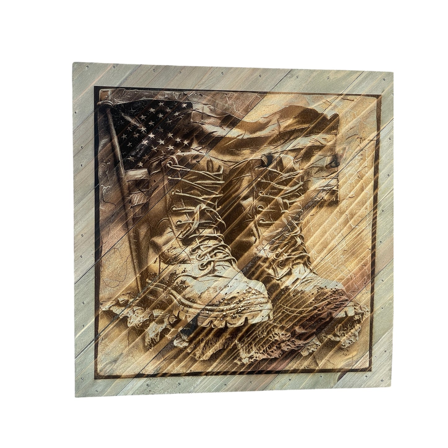 12” American Flag Boot Sign
