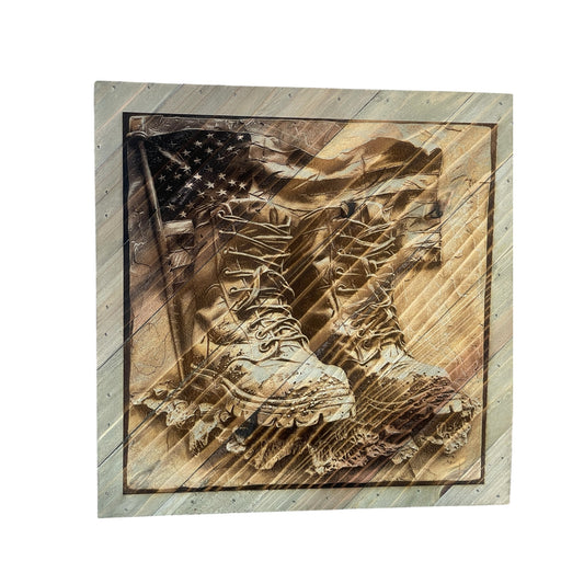 12” American Flag Boot Sign