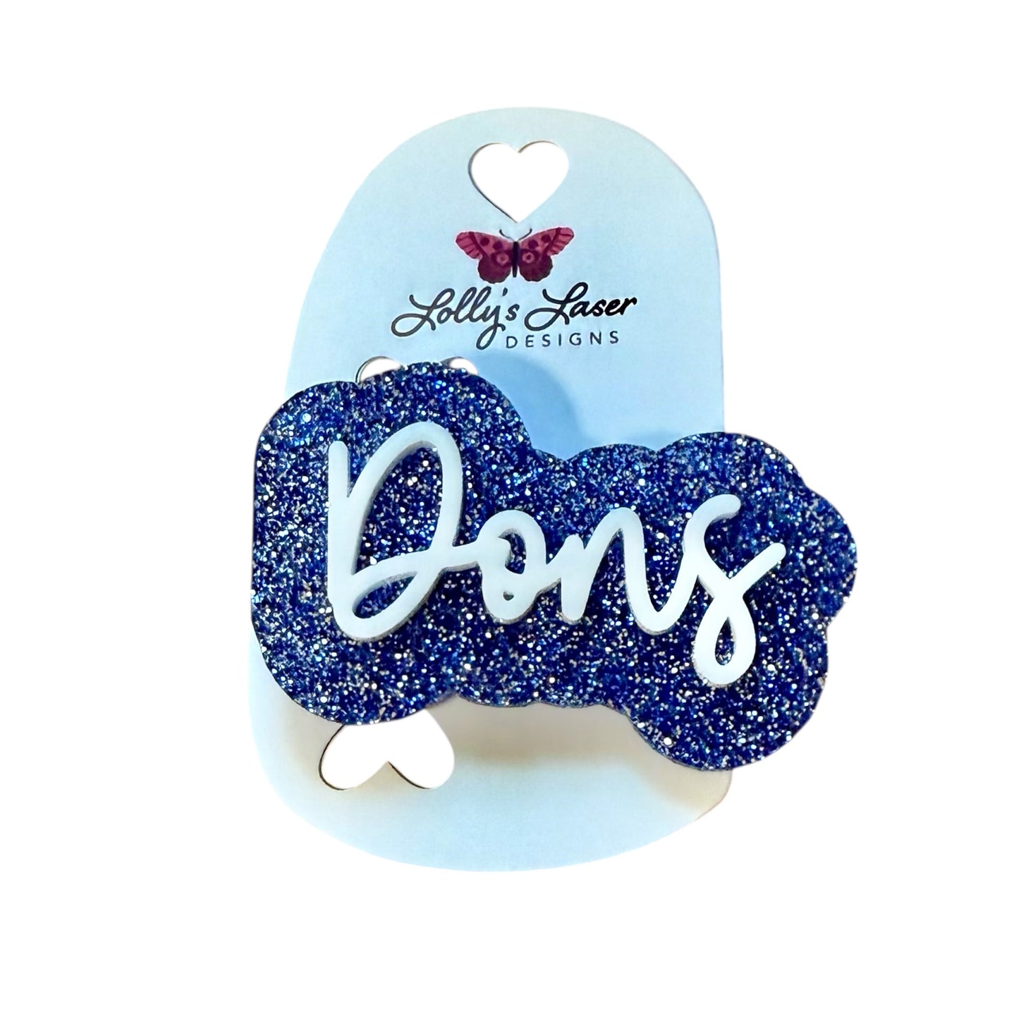 3" Palo Duro Dons Team Barrette