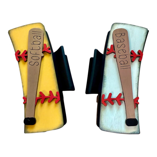 4” Baseball or Softball Hair Clip