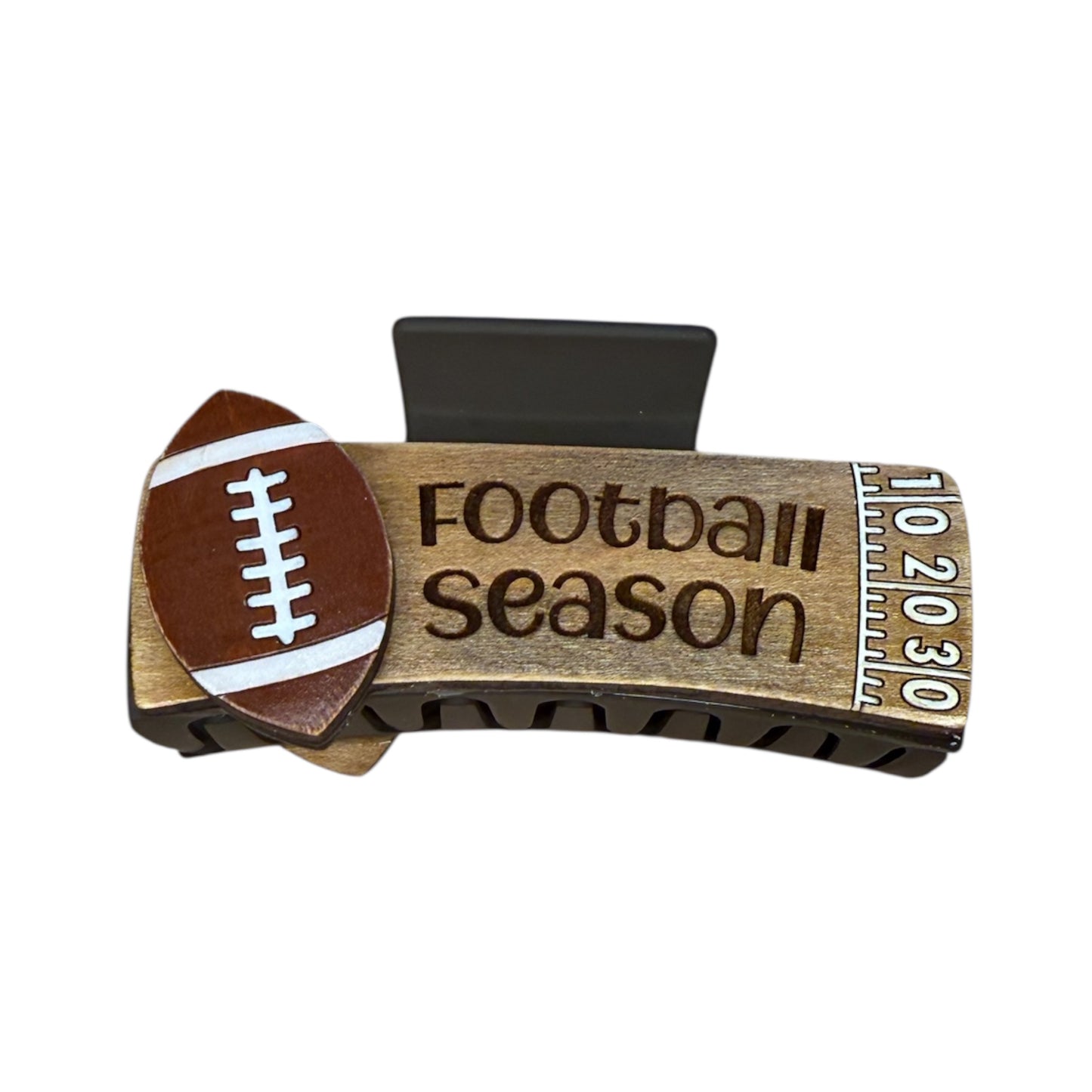 4" Football Season Hair Clip