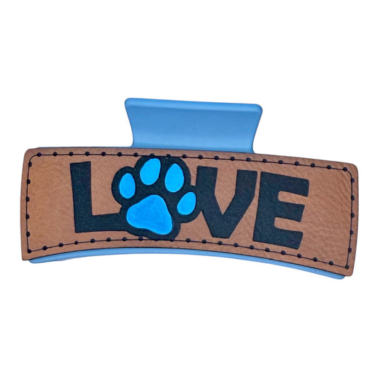 Love with Paw 4” Hair Clip