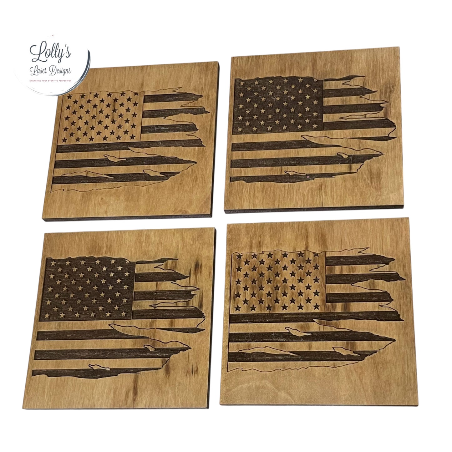 American Flag Coasters