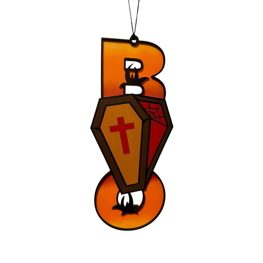 Boo Coffin Door Sign