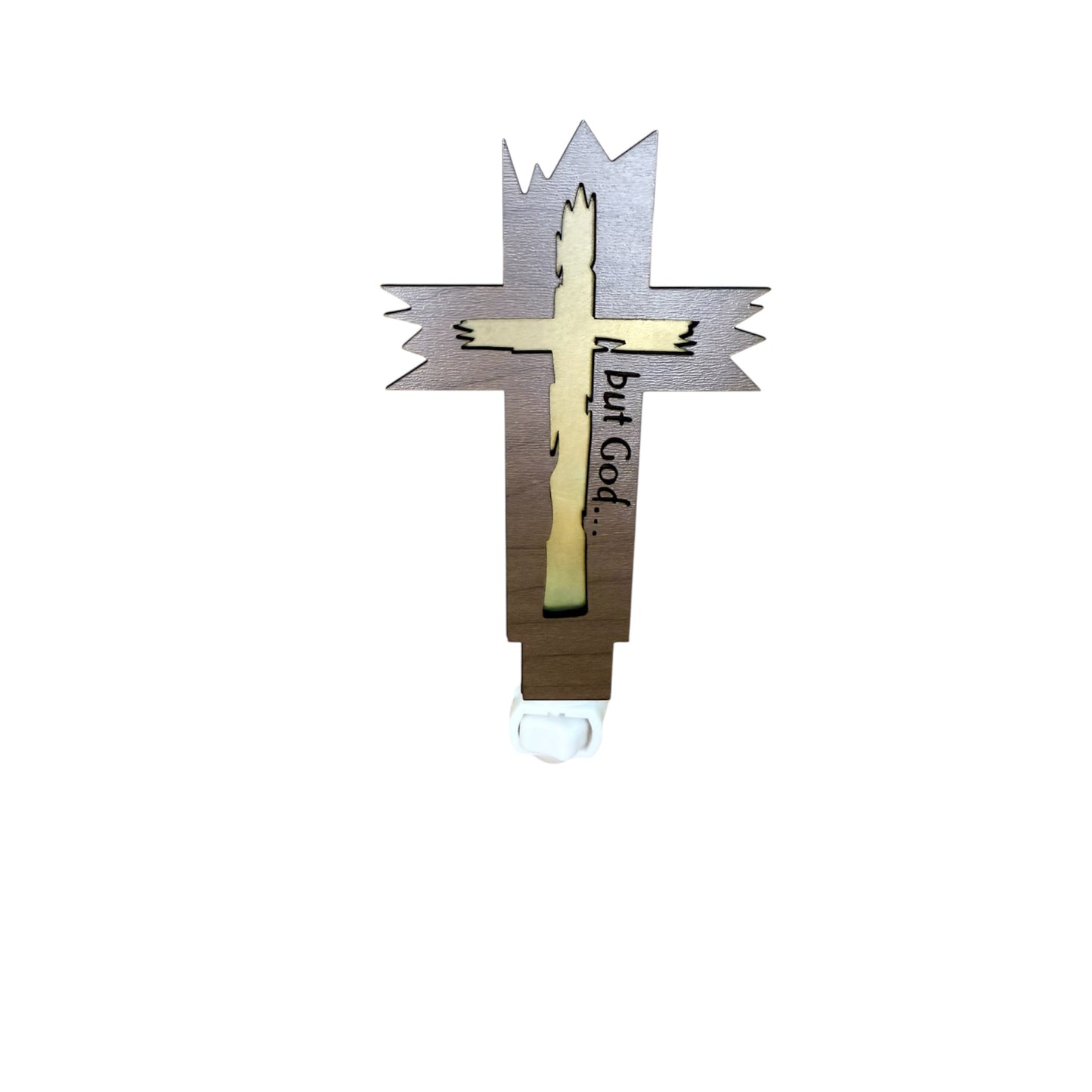 “But God” Cross Night Light