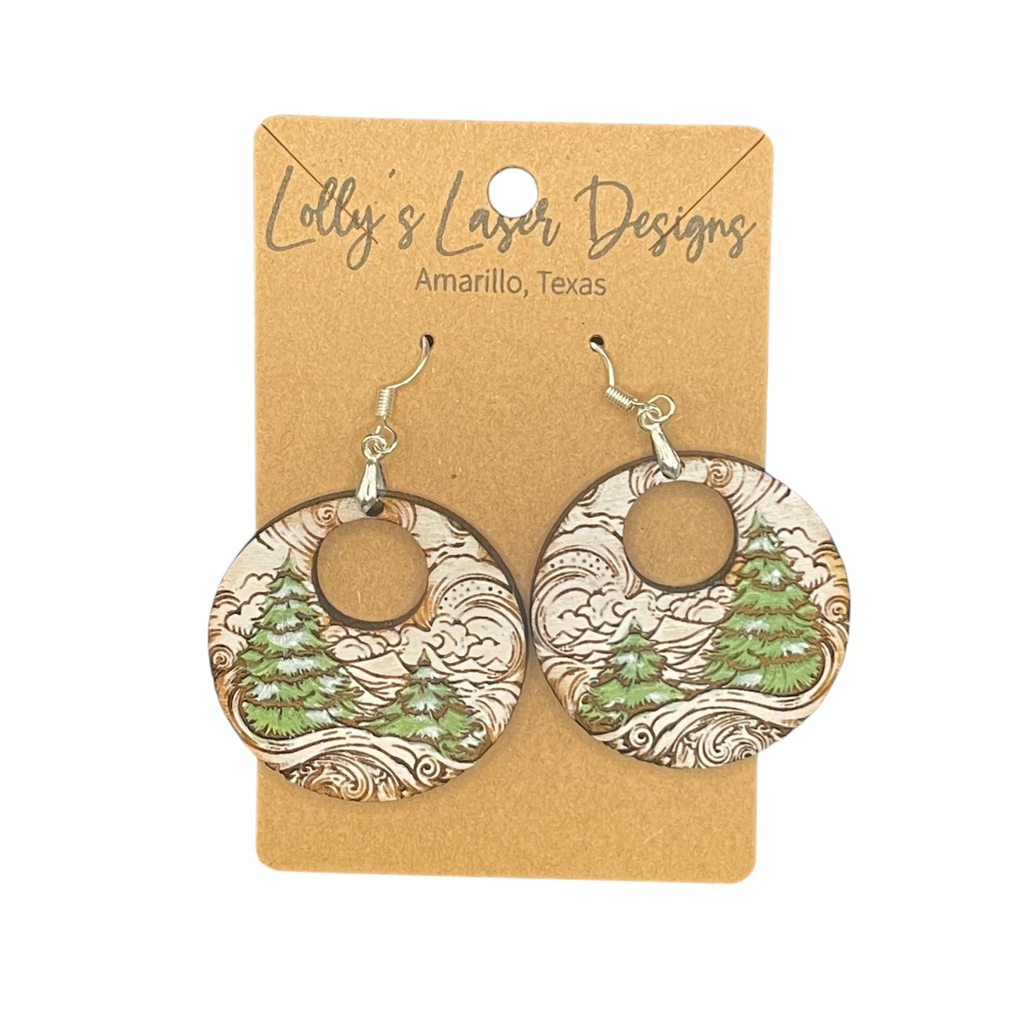 Christmas Tree Winter Holiday Earrings