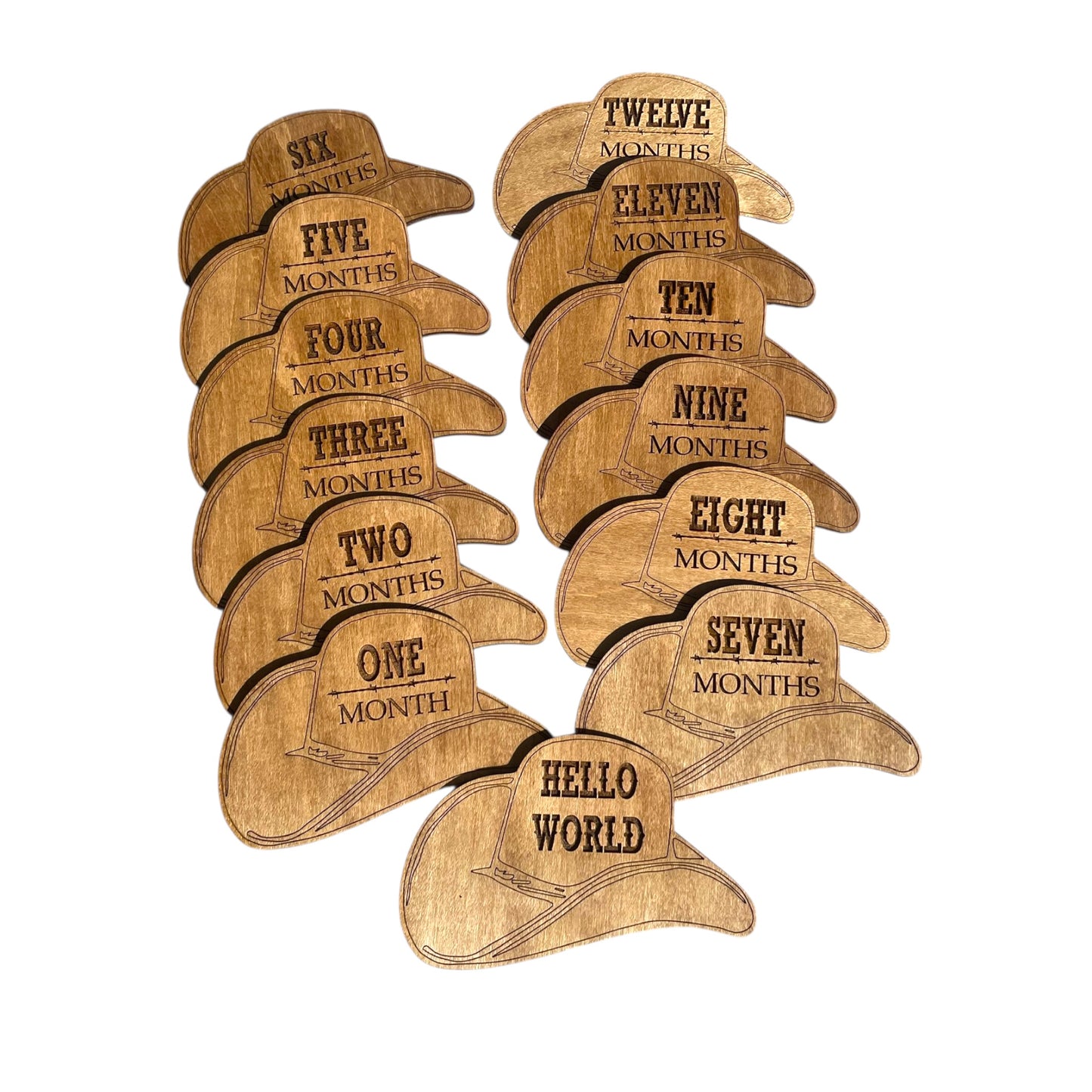 Cowboy Hat Baby Milestones