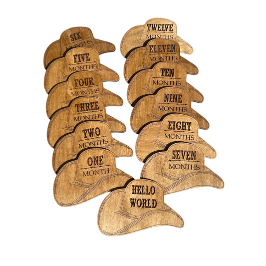 Cowboy Hat Baby Milestones