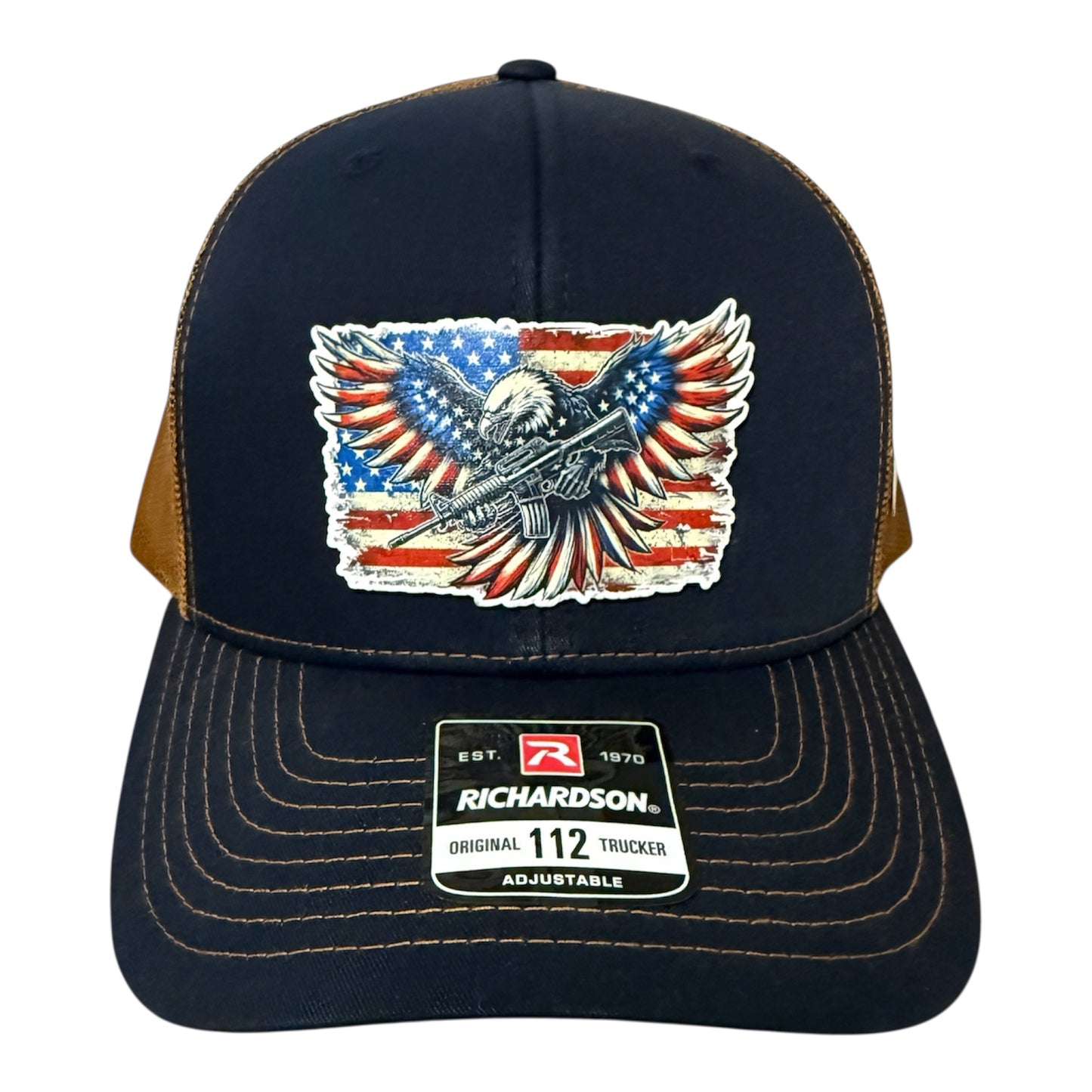Eagle- AK, RWB Flag Richardson 112 Hat