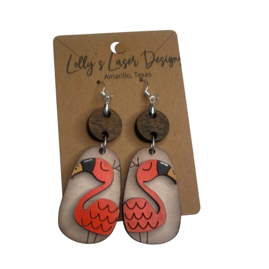 Flamingo Dangle Earrings