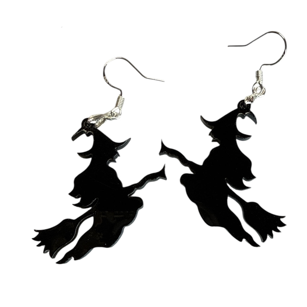 Witch on Broom Earrings
