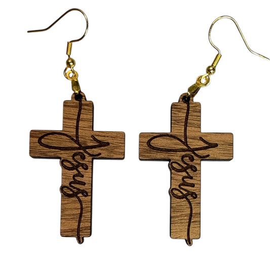 Jesus Cross Earrings