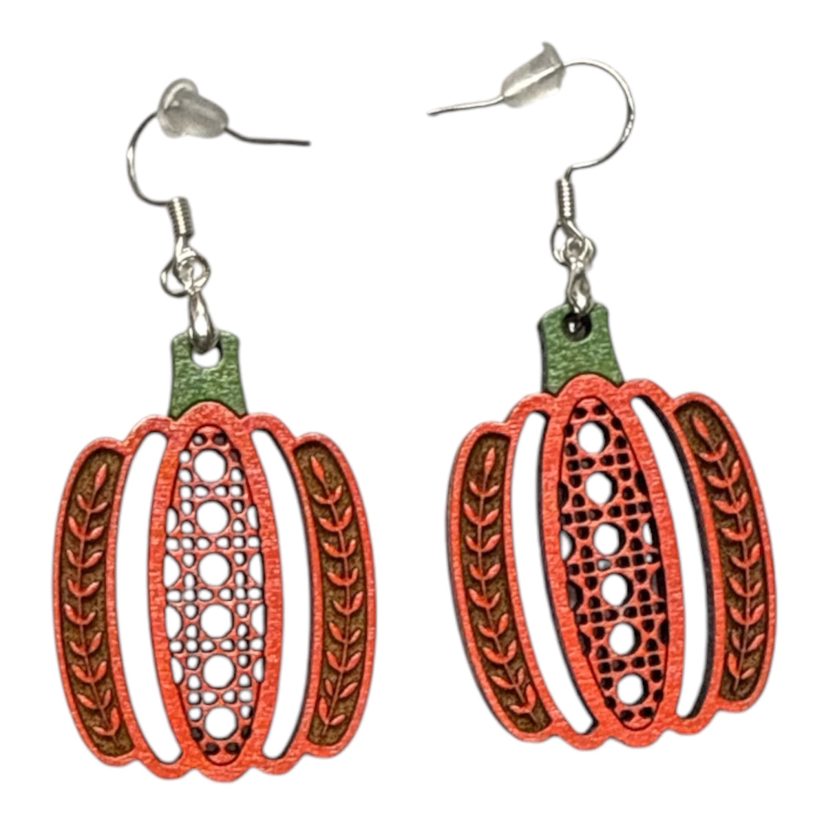 Rattan Pumpkin Earrings
