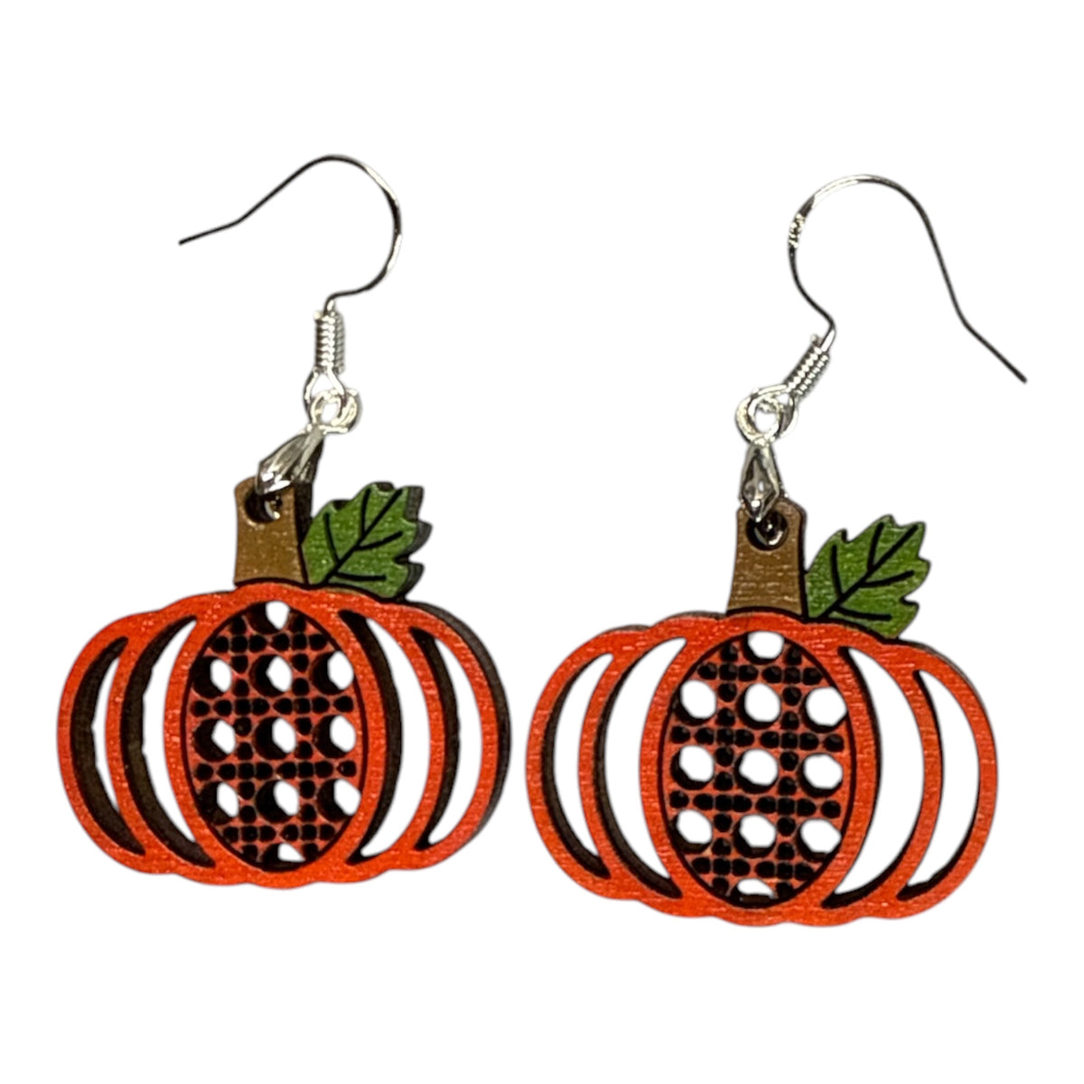 Rattan Pumpkin Earrings