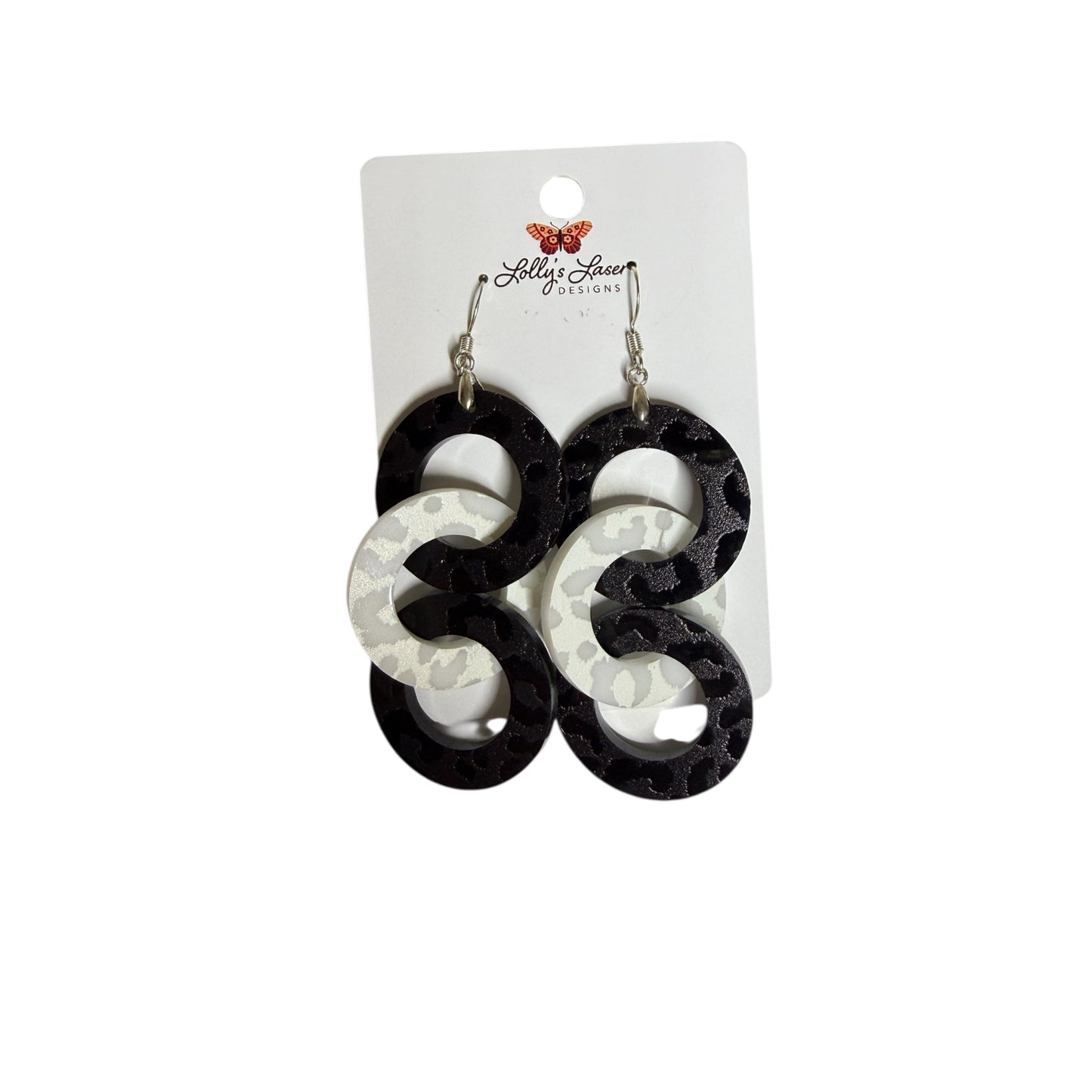 3 Hoop Leopard Dangle Earrings