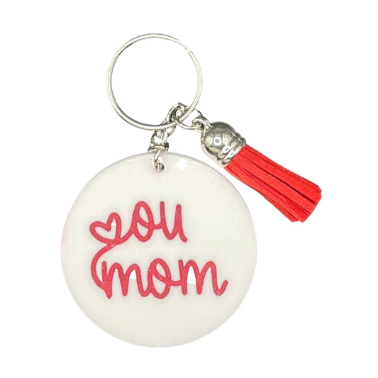 OU Mom Keychain