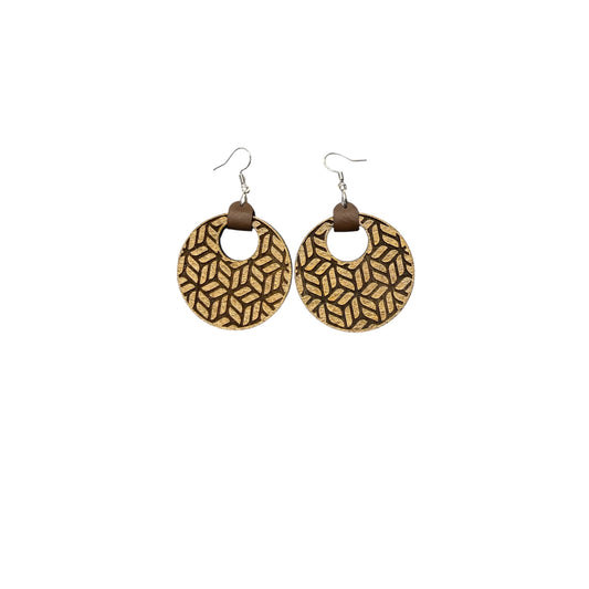 Leaf Lattice Dangle Earrings