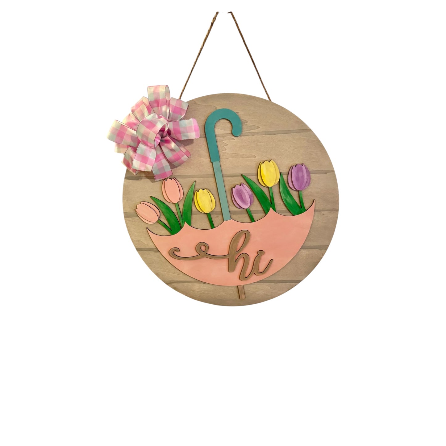 Spring Tulip Door Hanger