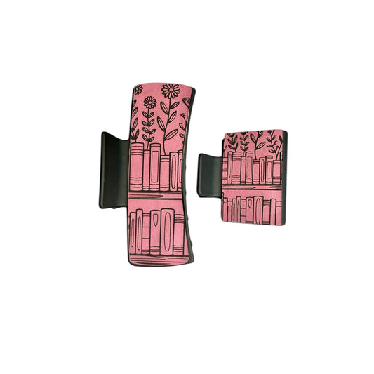 Library Flower Hair Clips
