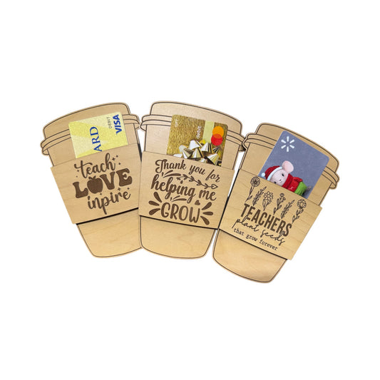 Teacher Coffee Gift Card Holder