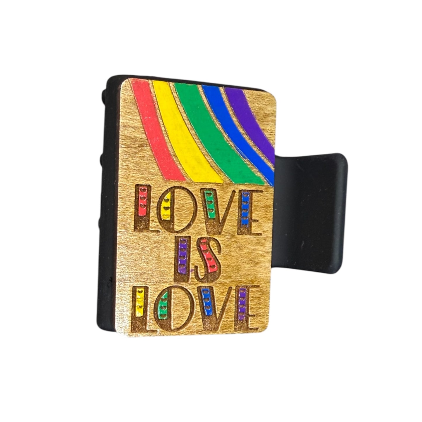 Love is Love Rainbow Hair Clip