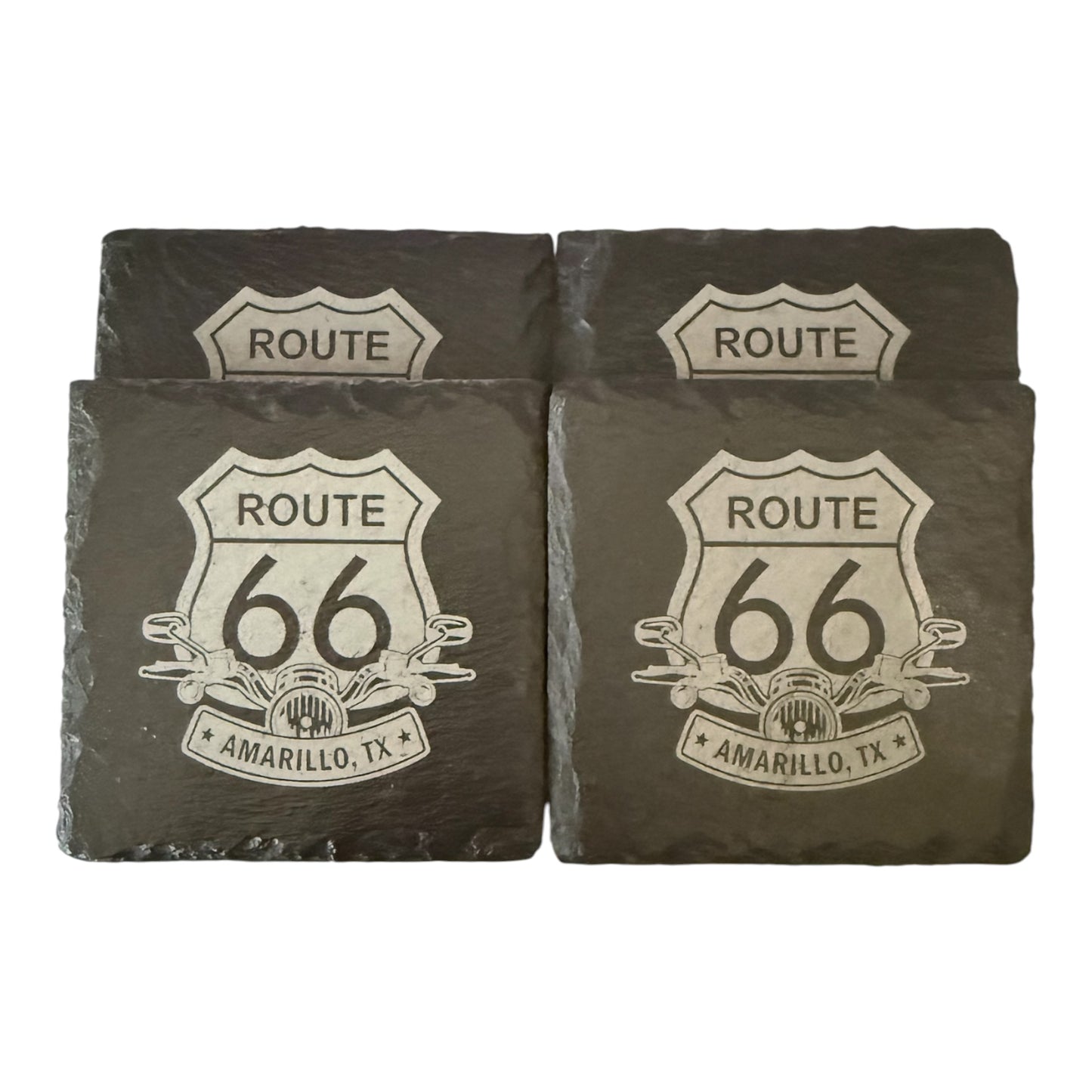 Route 66 Motorcycle Coasters