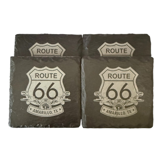 Route 66 Motorcycle Coasters