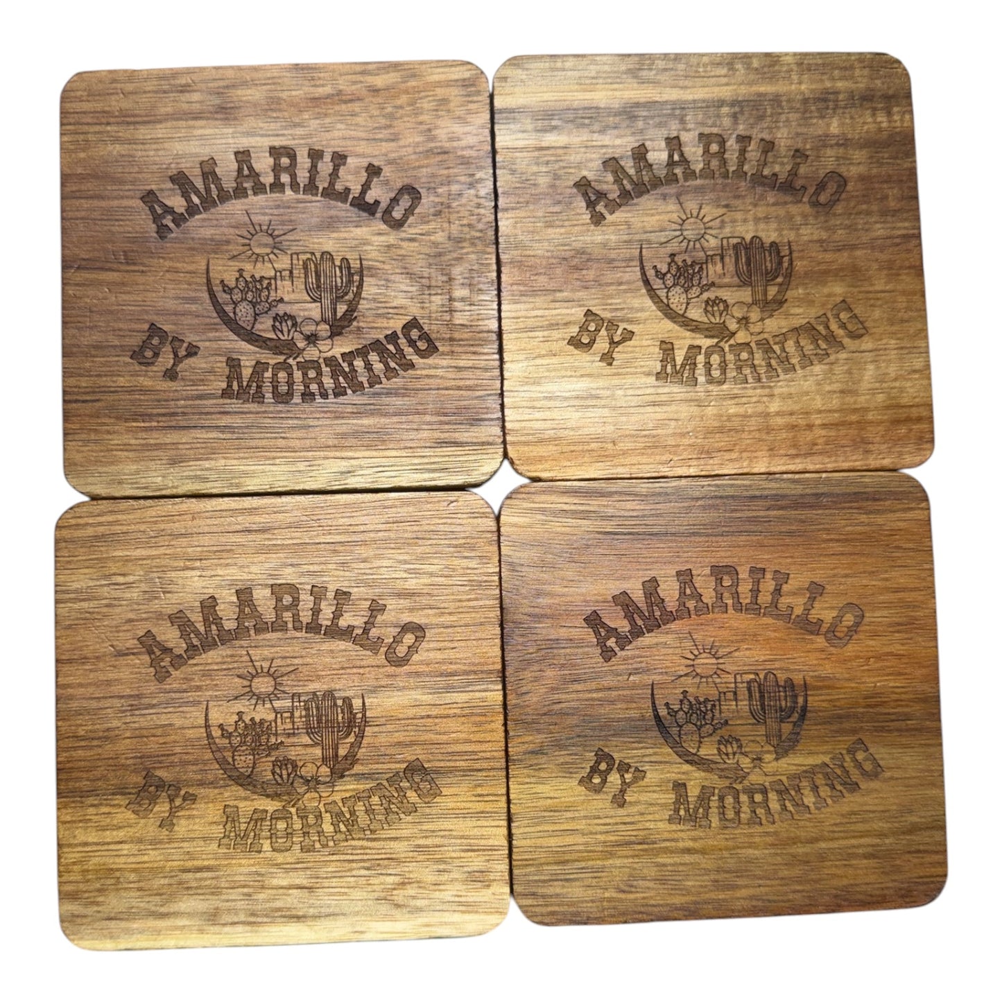 Amarillo By Morning Coasters