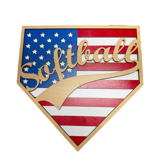 Softball Home Plate Sign